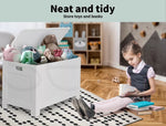 Levede Kids Toy Box Storage Chest Cabinet Container Clothes Organiser White