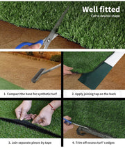 Marlow Artificial Grass Synthetic Turf Fake Plastic Plant 17mm 20SQM Lawn 1x20m