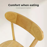 Levede 2x Dining Chairs Wooden Kitchen Chair Natural Lounge Cafe Restaurant