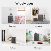 Levede Storage Cabinet Tower Chest of Drawers Dresser Tallboy 3 Drawer Bedside