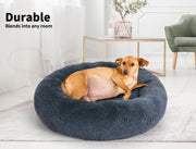 Pawz Pet Dog Calming Bed Warm Soft Plush Round  Comfy Sleeping Washable 80cm