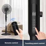 Spector Pedestal Fan 28 Speed Remote, Tilt & Oscillating Adjustable Height Timer