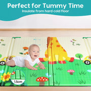 Bopeep Kids Play Mat Baby Crawling Pad Floor Foldable XPE Foam Non-slip Carpet