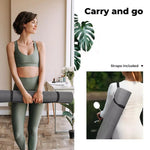 Centra Yoga Mat Non Slip 5mm Thick Exercise Mats Strap Fitness Sports 183x83cm