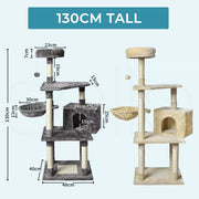 Pawz Cat Tree Wooden Scratching Post Scratcher Condo House Tower Toys 67-168cm