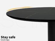 Levede Bar Table Swivel Gas Lift Counter Dining Furniture Cafe Outdoor Black