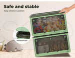 Storage Box Plastic Stackable Container Clothes Wardrobe Organiser 5 Side Open