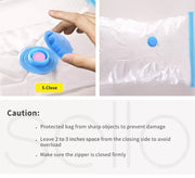 Vacuum Storage Bags Save Space Seal Compressing Clothes Quilt Organizer Saver