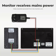Video Door Bell WiFi Phone Intercom System with Monitor Doorbell Camera Wireles