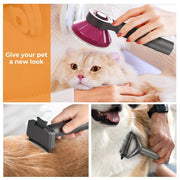 Pawz Pet Grooming Tools 3-Piece Gift Set Dog Cat Hair Cleaning Brushes Comb