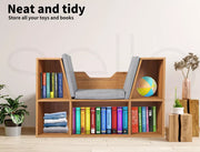 Levede Kids Bookcase Toys Box Shelf Storage Cabinet Container Reading Nook