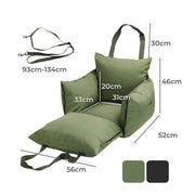 Pawz Dog Car Seat Booster Belt Pet Portable Travel Bed Hand-carry Washable