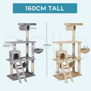 Pawz Cat Tree Scratching Post Scratcher Tower Condo House Furniture High  Ceilin