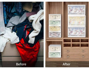 Storage Drawers Clothes Organiser Box Large Plastic Stackable Wardrobe Container