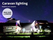 Manan Caravan Awning Lights LED Dual 12V 24V 287mm Amber White IP67 Waterproof