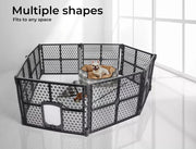 Pawz 8 Panel Dog Playpen Cage Enclosure Fence Puppy Plastic Play Pen Foldable