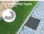 20m Gutter Guard Mesh Aluminium Guards Twigs Filter Garden Leaf Brush DIY Black