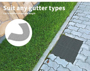 20m Gutter Guard Mesh Aluminium Guards Twigs Filter Garden Leaf Brush DIY Black