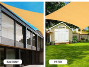 Mountview Sun Shade Sail Cloth Canopy Outdoor Awning Rectangle Square Beige