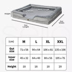 Pawz Memory Foam Pet Sofa Bed Cushion Dog Cat Mat Washable Removable Orthopedic
