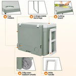 Mountview Cooler Ice Box With Table Chair 32L Portable Wheeled Camping Outdoor