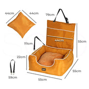 Pawz Pet Car Seat Travel Safety Carrier Bed Waterproof Removable Washable Large