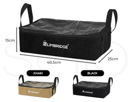 Slimbridge 3PCS Camping Canvas Storage Bags Adventure Portable Caravan Khaaki