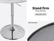 Levede Bar Table Swivel Gas Lift Counter Dining Furniture Cafe Outdoor White