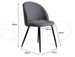 Levede 2x Dining Chairs Kitchen Cafe Lounge Chair Sofa Upholstered Padded Seat