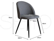 Levede 2x Dining Chairs Kitchen Cafe Lounge Chair Sofa Upholstered Padded Seat