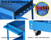 Traderight Tool Cart Trolley Toolbox Workshop Garage Storage Organizer Steel BL