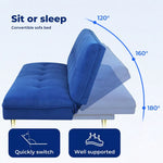 Levede 3 Seater Sofa Bed Convertible Velvet Lounge Adjustable Recliner Couch