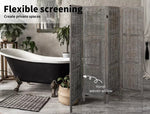 Levede 4 Panels Partition Room Divider Foldable Privacy Screen Rattan 170X160CM