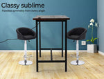 Levede High Bar Table Office Desk USB Charge Vintage Industrial Dining 110x60CM