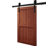 Levede Sliding Barn Door Hardwre Track Set 1.5/1.83/2/2.44/3/3.66/4M Roller Kits