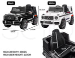 Kids Ride On Car 12V Battery Mercedes-Benz Licensed AMG G63 Toy Remote Control