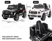 Kids Ride On Car 12V Battery Mercedes-Benz Licensed AMG G63 Toy Remote Control