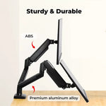 Traderight Monitor Stand Dual Arm TV Bracket Screen LED Holder Desk Freestanding