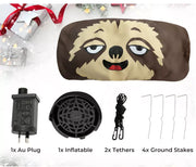 Christmas Inflatable Sloth 1.8M Xmas Party Decoration LED Lights Outdoor