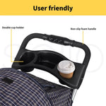 Pawz Large Pet Stroller Dog Cat Carrier Travel Pushchair Foldable Pram 3 Wheels