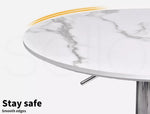 Levede Bar Table Swivel Gas Lift Counter Dining Furniture Cafe Outdoor White