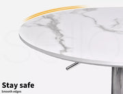 Levede Bar Table Swivel Gas Lift Counter Dining Furniture Cafe Outdoor White