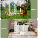 Pawz Pet Dog Playpen Puppy  Cage Enclosure Fence Metal  8 Panel 48