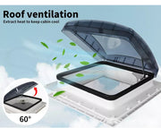 Manan Caravan RV Roof Vent Hatch Skylight Trailer Camper Motorhome 400mmx400mm
