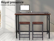 Levede High Bar Table Office Desk USB Charge Vintage Industrial Dining 110x60CM