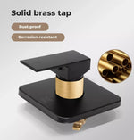 Wall Shower Tap Brass Basin Mixer Bathroom Bath Spa Hot Cold Water Faucet Chrome