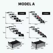 Pawz Dog Ramp Pet Car Suv Travel Stair Step Foldable Portable Lightweight Ladder