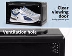 Stacked Shoe Box Acrylic Sneaker Display Case Magnetic Door Anti-oxidation