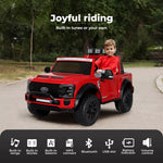 Kids Ride On Car Licensed Ford Super Duty 50W Electric Toy Remote Control Red