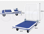 Traderight Folding Platform Trolley Hand Truck Foldable Cart Heavy Duty 300kg